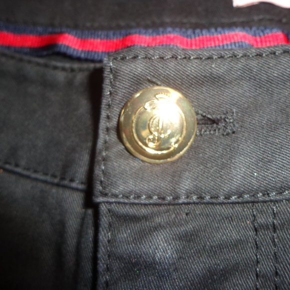 Juicy Couture 5-Pocket Pant 4 Black/Saddle Tan Sheep Skin Leather Piping - Picture 7 of 13